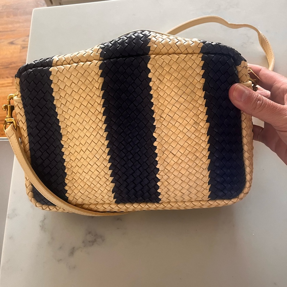 Clare V Marisol woven leather bag